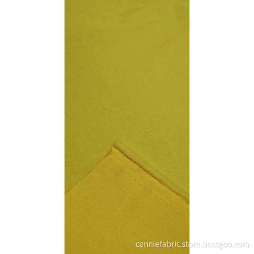 100% Polyester Spun Fleece Single Side Brush Fabric